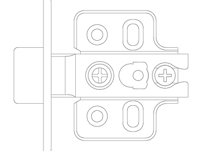 精选全屋定制家具家居五金图块 五金系列常用图块 铰链10