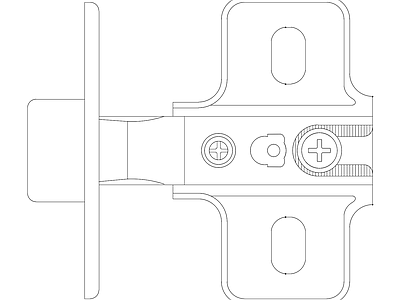 精选全屋定制家具家居五金图块 五金系列常用图块 铰链13