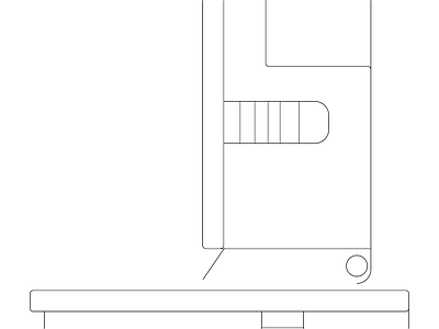 精选全屋定制家具家居五金图块 五金系列常用图块 1翻门较606立面2