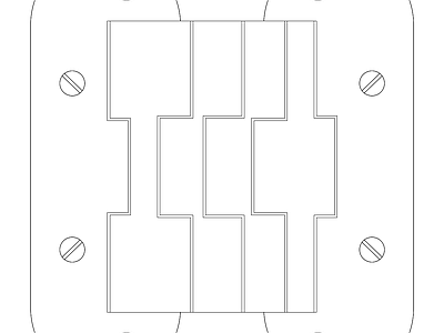 精选全屋定制家具家居五金图块 五金系列常用图块 特别暗较排骨较正面