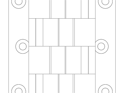 精选全屋定制家具家居五金图块 五金系列常用图块 特别暗较1排骨较正面