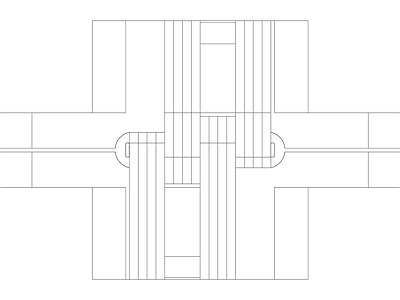 精选全屋定制家具家居五金图块 五金系列常用图块 十字暗铰大号2