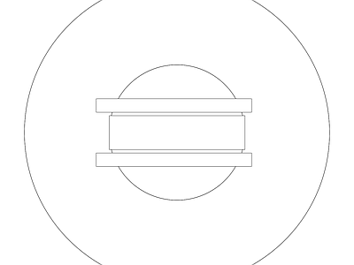 精选全屋定制家具家居五金图块 五金系列常用图块 门挡12