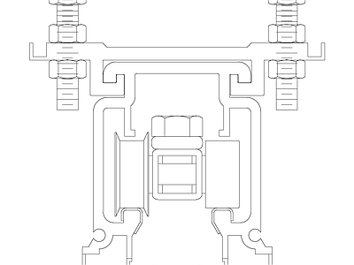 现代综合门窗百款大样大样图块施工图 门样2004