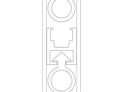 现代综合门窗百款大样大样图块施工图 门样2004 暗藏自动门底密封条