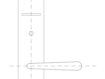 现代综合门窗百款大样大样图块施工图 门样2004 磁卡门锁