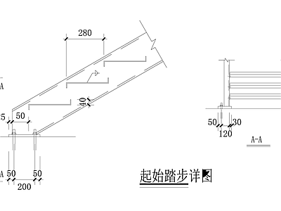 钢结构楼梯楼梯楼梯节点室外楼梯室内楼梯施工图 023室外钢楼梯