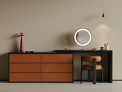 意式极简妆台妆凳