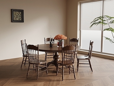 中古风休闲桌椅  餐桌椅