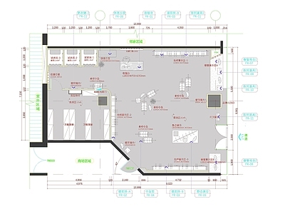 新中式服装店 服装店 施工图