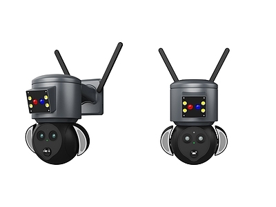 科技感设计摄像头 WiFi监控 监控球机 枪机球机 监控