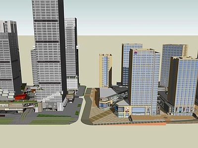 现代商业综合体景观 商业综合体商场