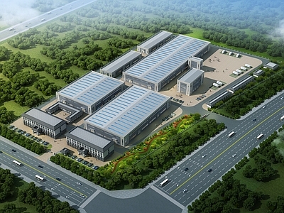 现代工业风厂房