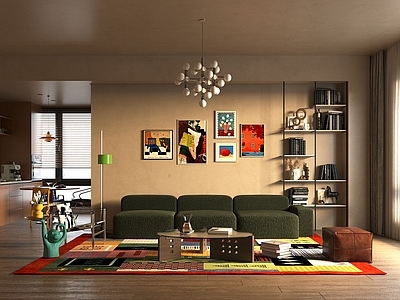 中古风客餐厅 法式包豪斯客餐厅