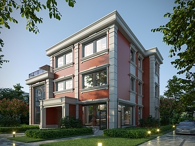 新古典主义别墅外观 别墅 简欧别墅 民国别墅 自建房