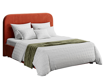 现代简约双人床