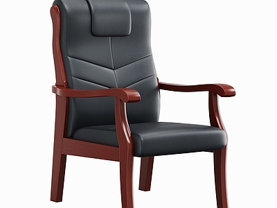新中式办公椅 办公会议椅 会议空间 扶手椅 会议椅