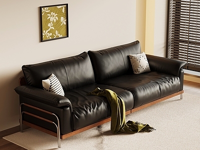 中古风双人沙发