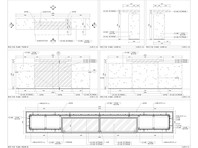 卡座节点 透光大理卡座节点 施工图