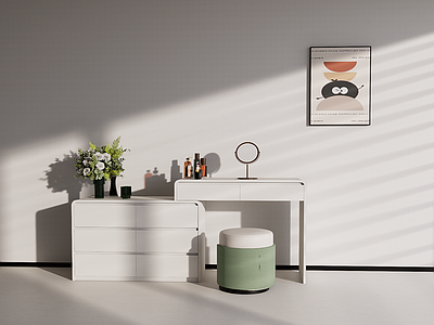 现代简约妆台妆凳