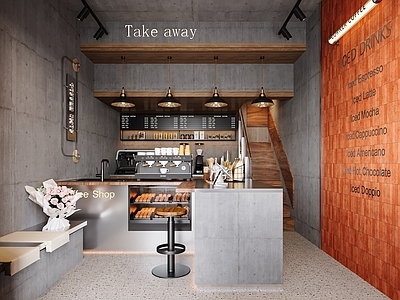 工业风咖啡厅 咖啡店 现代咖啡店 咖啡厅 工业风咖啡店 工业风咖啡厅
