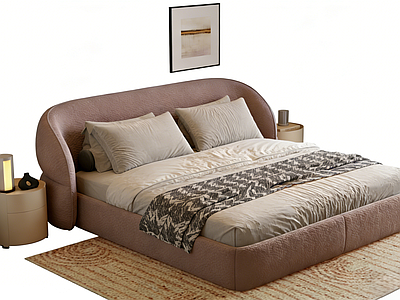 现代双人床 床组合