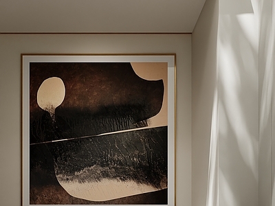 极简挂画 极简抽象挂画 油画 中古风挂画 复古挂画 新中式挂画