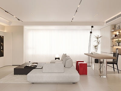 现代横厅 横厅 客餐厅 横厅
