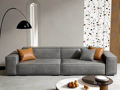 现代简约双人沙发