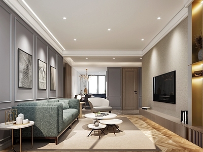 现代简约客餐厅 现代客厅 样板间客厅 家居客厅 简欧客厅 轻奢客厅