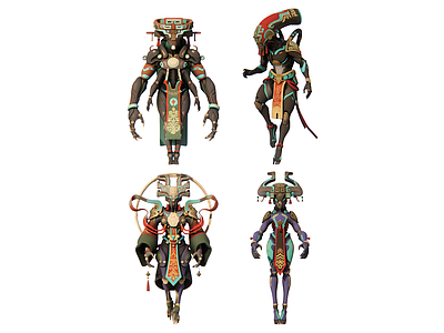 新中式虚拟人物 魔法机甲
