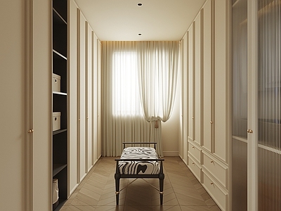 法式衣帽间 U型衣帽间