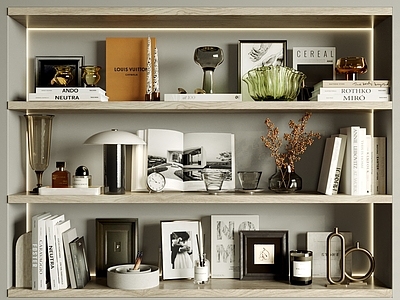 现代简约摆件组合 装饰摆件组合 书籍杂志 饰品摆件 花艺摆件 桌面摆件