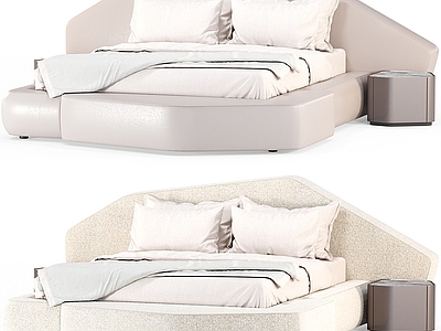 现代简约双人床 Visionna