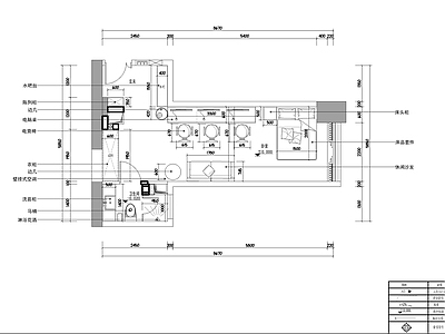 酒店客房 电竞北欧客房施 施工图
