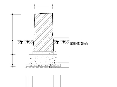 中式假山水景图库 假山 施工图