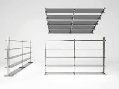 极简货架 多层货架 陈列台流水岛台 鞋包架 服装店货架
