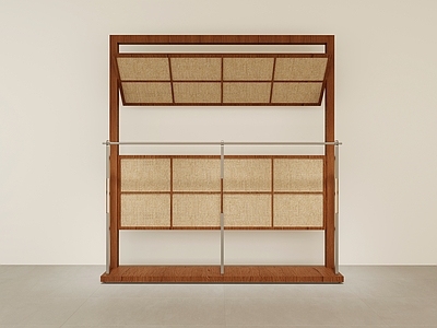 新中式货架 复古中古展示台 中古金属挂衣架 叠装台流水台饰品 复古服装店设计