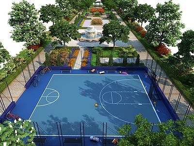 意式园林运动空间