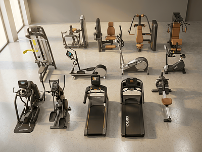 现代简约健身器材 健身器材