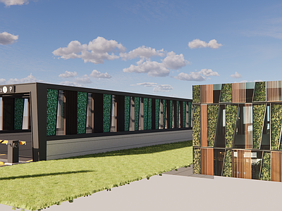 现代停车场 地库出入口