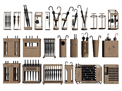 原木风其他生活用品 现代雨伞 雨伞架 雨伞收纳框