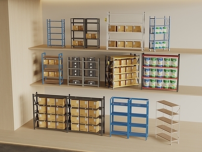 现代简约货架 现代货架 快递架 置物架