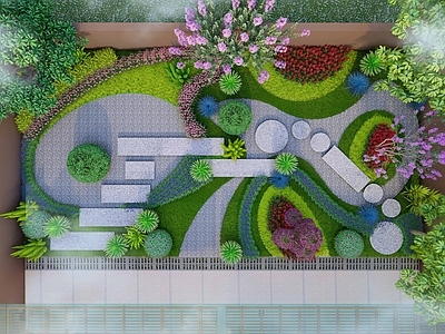 日式禅意别墅庭院 私人庭院 庭院景观 现代庭院 日式庭院 中式庭院