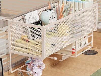 奶油风办公用品 办公桌置物架 文具 笔筒 摆件 书桌