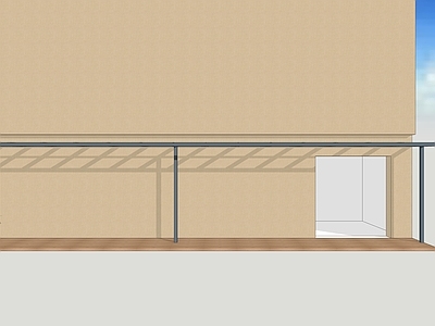 现代简约雨棚 玻璃雨棚