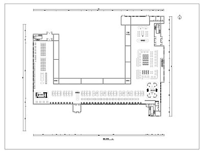 现代食堂 2600平大学食 大学食堂 员工食堂 员工餐厅 学校食堂 施工图