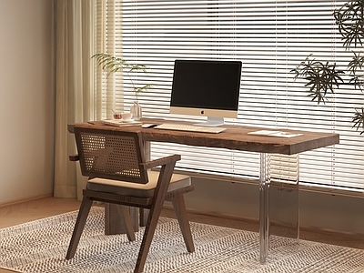 中古风书房书桌椅