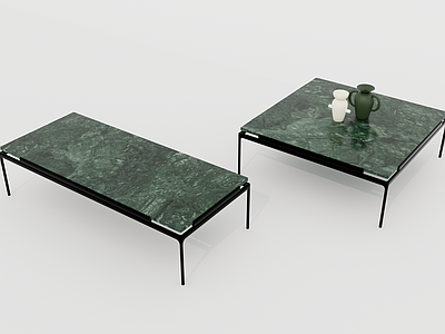 极简茶几 大理石 茶几 轻奢 方形 法式