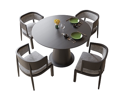 现代简约餐桌椅